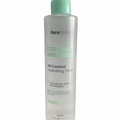 FaceFacts Ceramide Oil Control Hydrating Toner 200ml