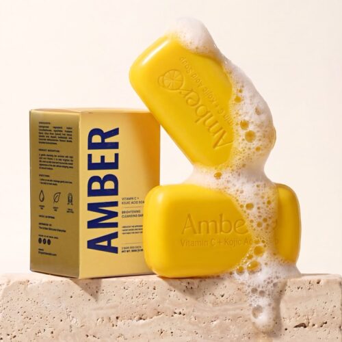 Amber Vitamin C and Kojic Acid Brightening Cleansing Bar Soap